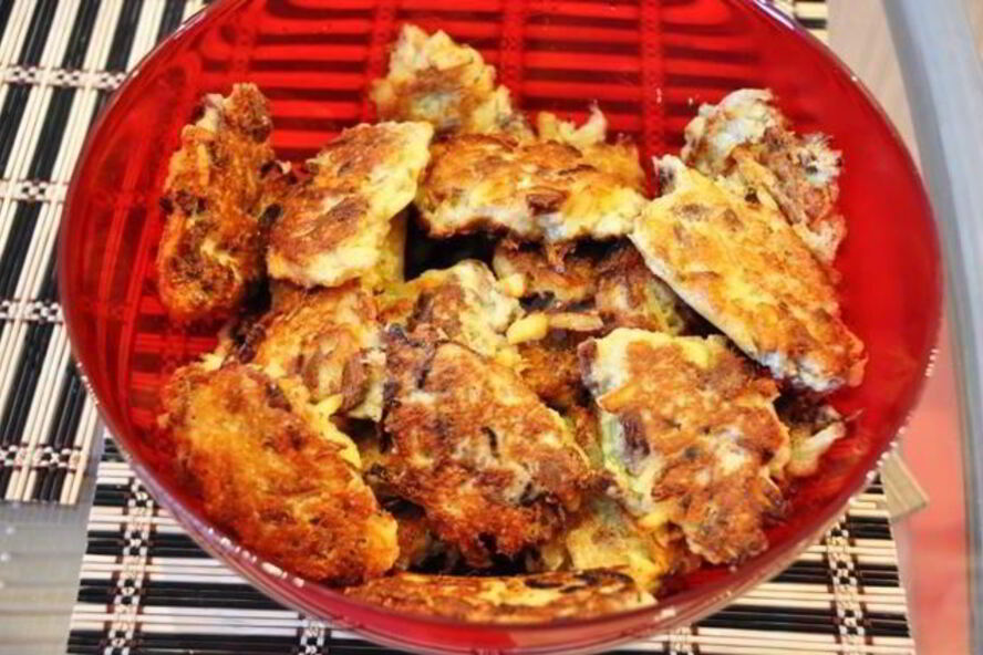 Рецепт драников с телятиной и твердым сыром