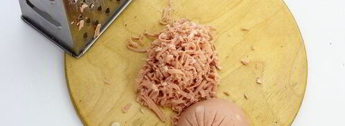 картофельные драники с колбасой и сыром. Шаг 4