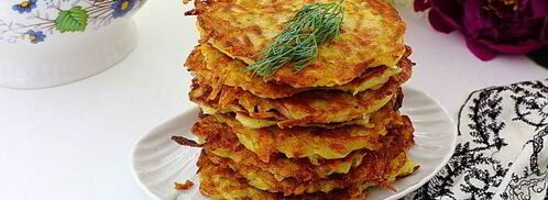 картофельные драники с колбасой и сыром. Шаг 11