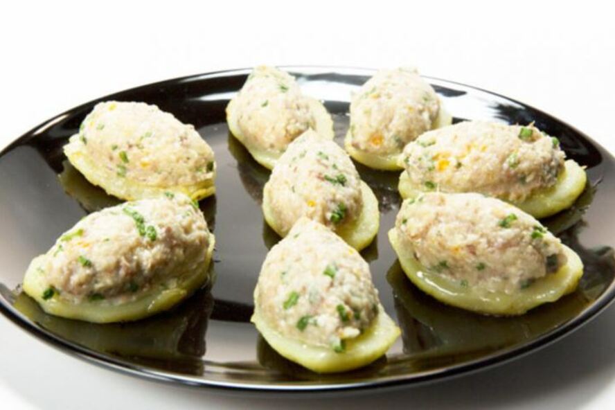 Рецепт запеченного форшмака на картофельных медальонах