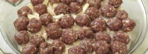 фрикадельки с картошкой в духовке. Шаг 10