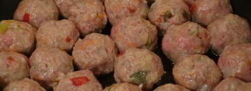 фрикадельки с овощами и кунжутом. Шаг 7