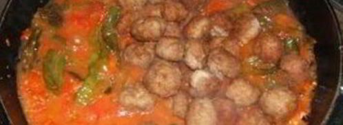 фрикадельки с зелеными перчиками. Шаг 6