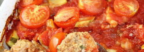 фрикадельки, запеченные с овощами. Шаг 10