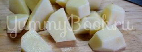 картофель с грибами и фрикадельками в горшочках. Шаг 5