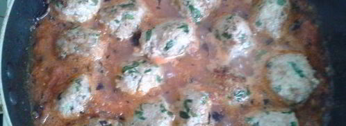 спагетти с фрикадельками из шпината и цукини. Шаг 5