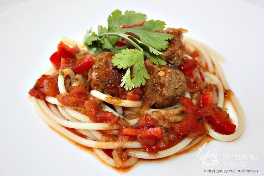 Рецепт спагетти с фрикадельками sugo