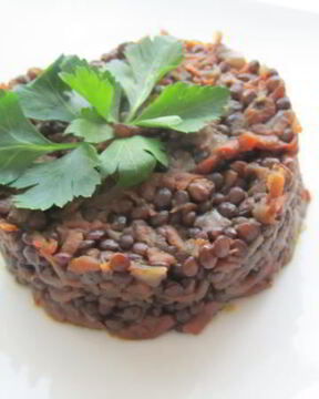 Чечевица с овощами