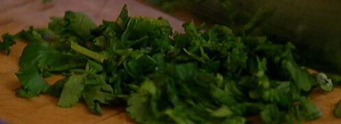 черный рис с кальмарами и морскими гребешками. Шаг 9