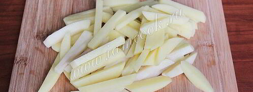 картофель фри в мультиварке. Шаг 4