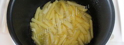 картофель фри в мультиварке. Шаг 6