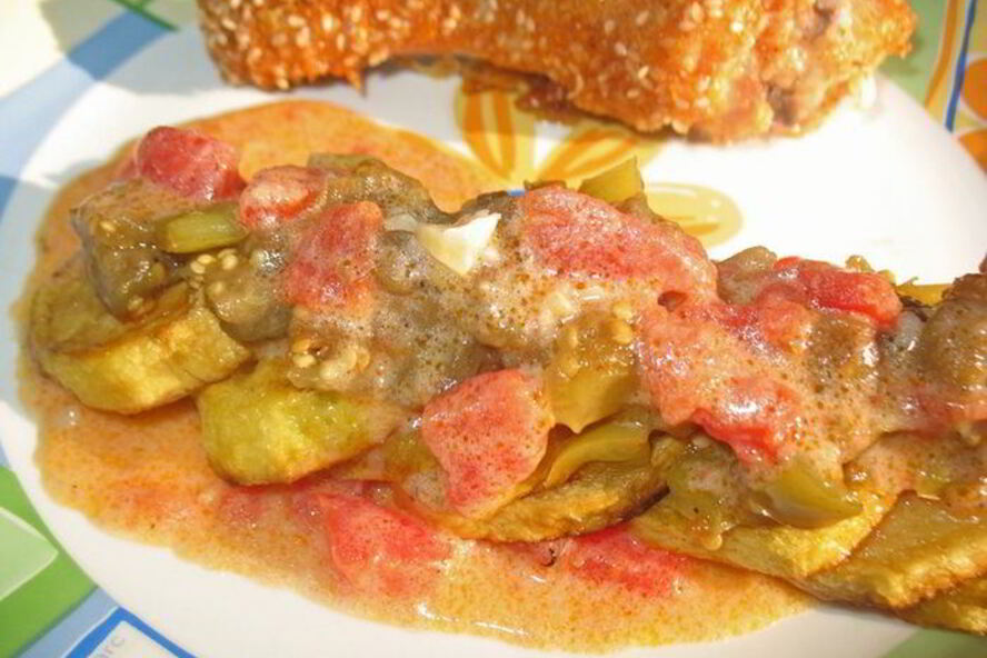 Рецепт картофеля с овощами