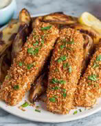 Картофель с рыбой в духовке