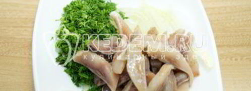 картофель с селедкой. Шаг 6