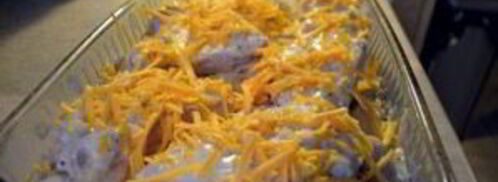 картофель со свининой и сыром в духовке. Шаг 10