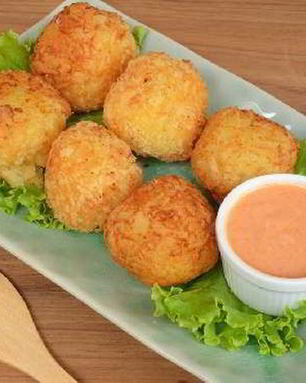 Картофельные крокеты с креветками