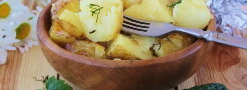 картошка в мундире в фольге в духовке. Шаг 10