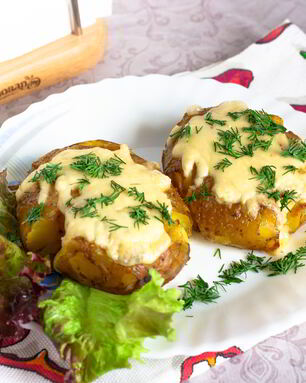 Молодой картофель по-португальски в горчичной заправке