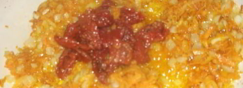 острый рис с вялеными помидорами. Шаг 5