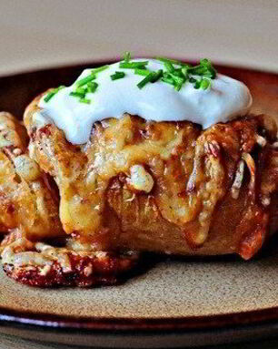 Печеный картофель с пармезаном