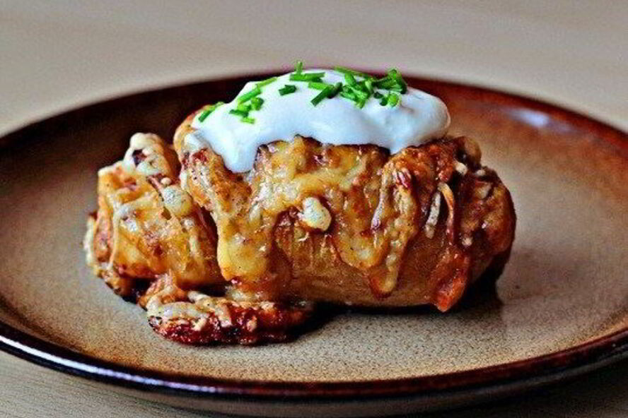 Рецепт печеного картофеля с пармезаном