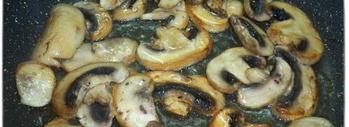 рис с грибами и спаржевой фасолью. Шаг 4