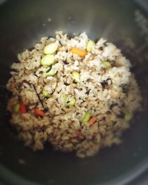 Рис с грибами шиитаке в мультиварке