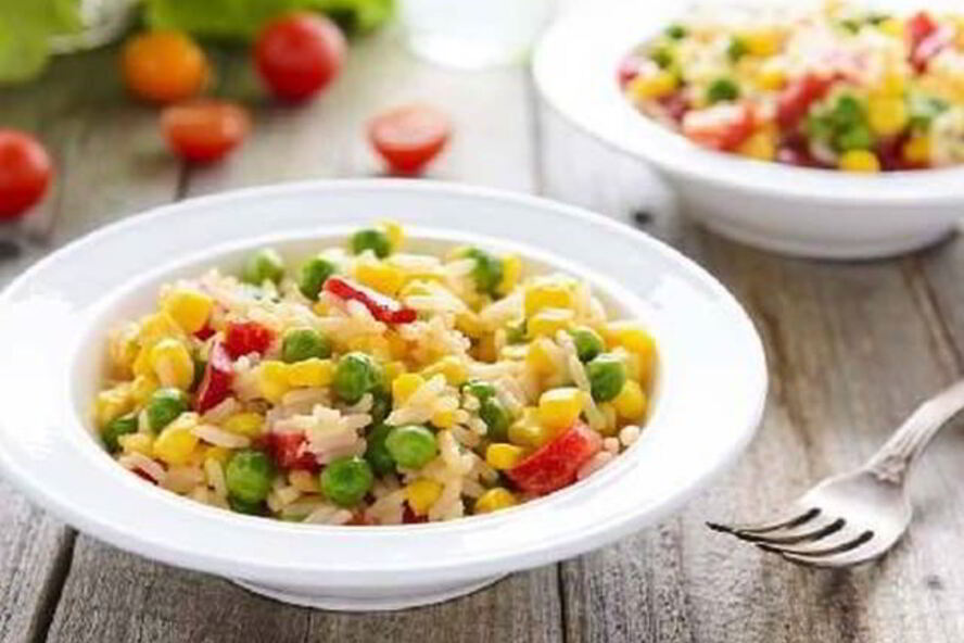 Рецепт риса с овощами по-гречески