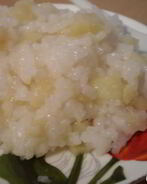 Рис с яблоками Шарлотка