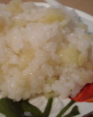 Рис с яблоками Шарлотка