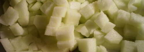 рис с яблоками шарлотка. Шаг 3