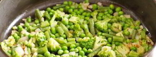 рис с зелеными овощами. Шаг 5