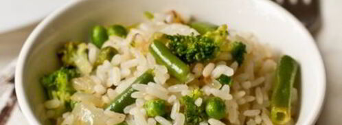 рис с зелеными овощами. Шаг 7