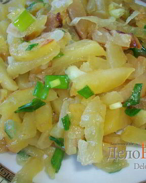 Жареная картошка с луком