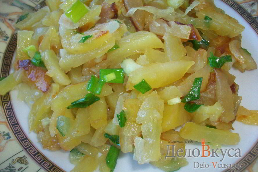 Рецепт жареной картошки с луком