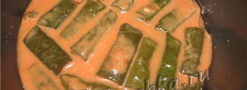 долма из виноградных листьев в мультиварке. Шаг 10