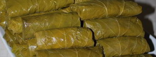 долма с чесночным соусом и кинзой. Шаг 8