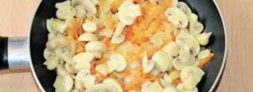 голубцы ленивые с грибами. Шаг 5