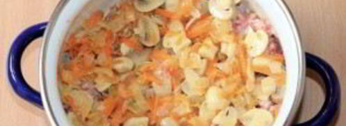 голубцы ленивые с грибами. Шаг 7