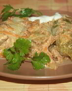 Голубцы с мраморной говядиной во вкуснейшем сметанно-овощном соусе
