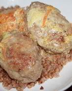 Ленивые голубцы томленые в сметане в чугунке