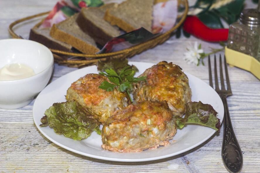 Рецепт ленивых голубцов в духовке в сметанном соусе