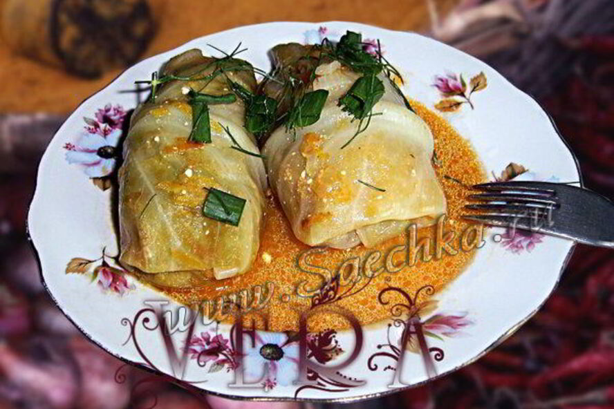 Рецепт постных голубцов с грибами