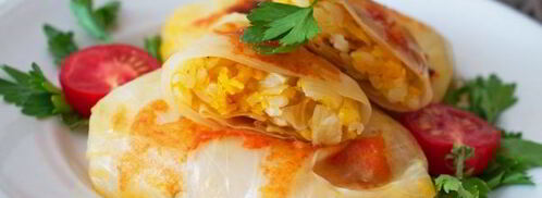 постные голубцы с овощами. Шаг 16