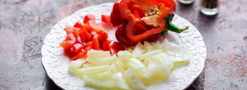 гречневая лапша с курицей и овощами. Шаг 3