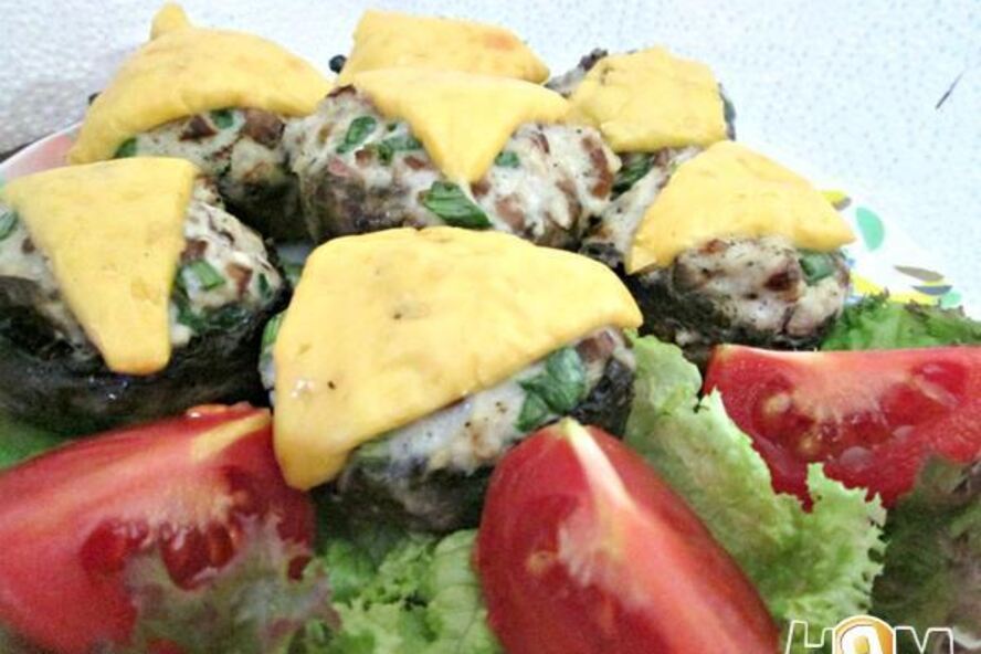 Рецепт фаршированных шампиньонов