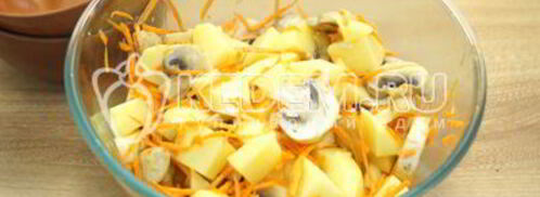 горшочки с грибами в духовке. Шаг 5