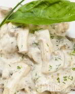 Грибы в сливочном соусе