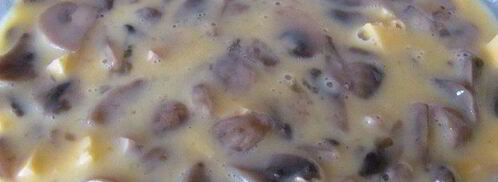 куриное лукошко с грибным омлетом. Шаг 8