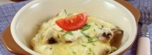 шампиньоны с сыром в духовке. Шаг 7